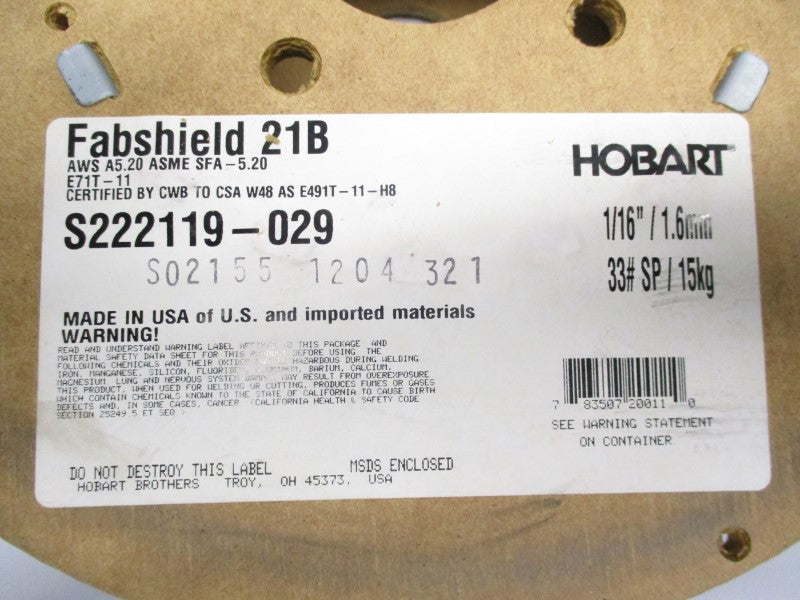HOBART S222119-029 1/16" NSMP