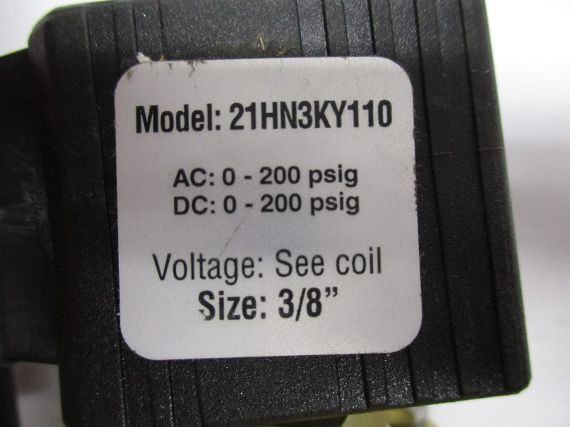 GRANZOW 21HN3KY110 24VDC 0-200PSI 3/8" NSNP