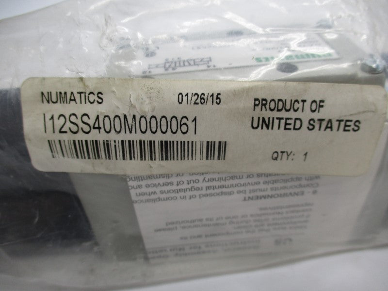 NUMATICS I12SS400M000061 24VDC 150PSI NSMP