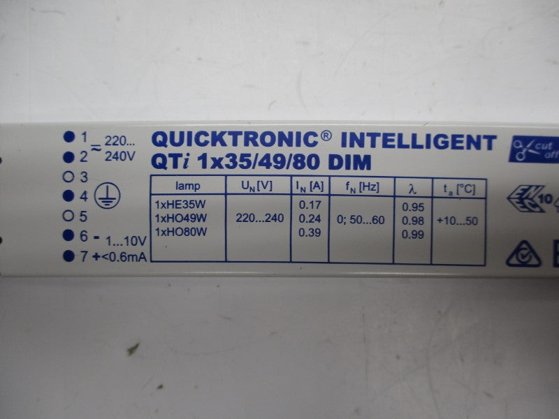 OSRAM QTI1X35/49/80 198-264VAC/DC 0.39A NSNP