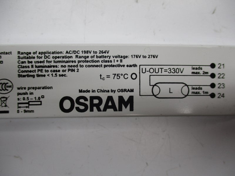 OSRAM 1X54-58 198-264VAC/DC 0.26A NSNP