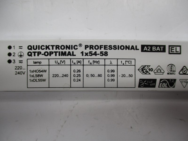 OSRAM 1X54-58 198-264VAC/DC 0.26A NSNP