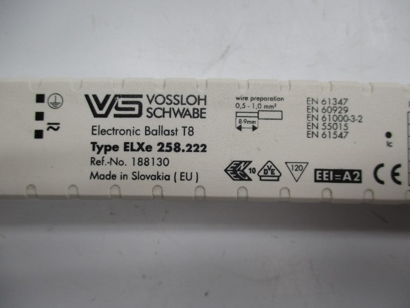 VOSSLOH SCHWABE ELXE258.222 198-254VDC 0.50-0.45A NSNP