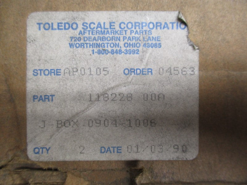 TOLEDO SCALE CORP 11822800A 0904-1006 NSMP
