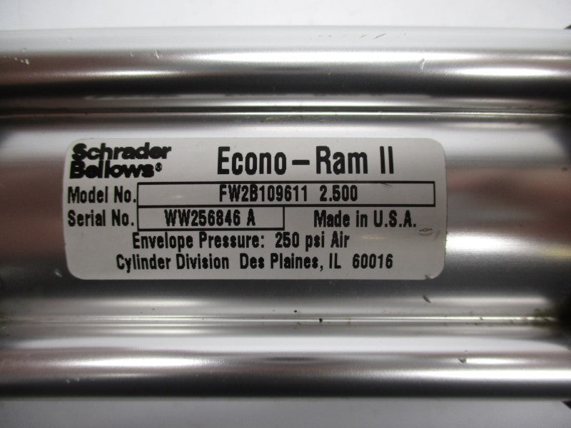SHRADER BELLOWS FW2B1096112.500 250PSI 5/8" (AS PICTURED) UNMP