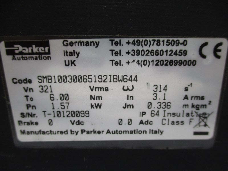 PARKER SMB10030065192IBW644 UNMP