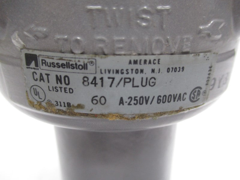 RUSSELLSTOLL 8417 600VAC 60A (AS IS) NSNP
