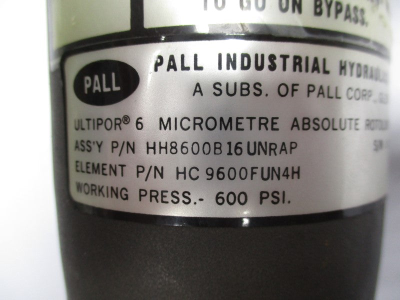 PALL HH8600B16UNRAP 600PSI 1-1/4" UNMP