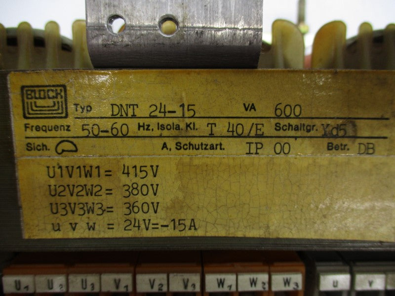 BLOCK DNT24-15 360-415V 15A UNMP