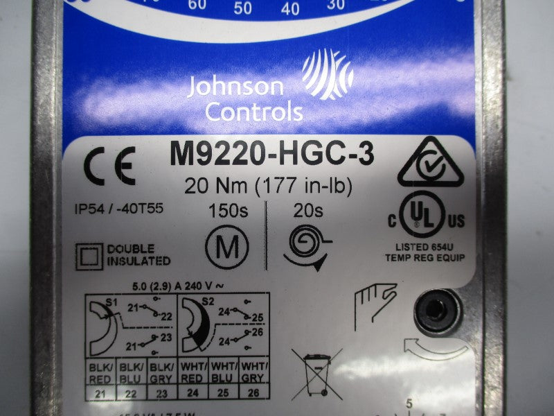 JOHNSON CONTROLS M9220-HGC-3 24VAC/DC NSMP