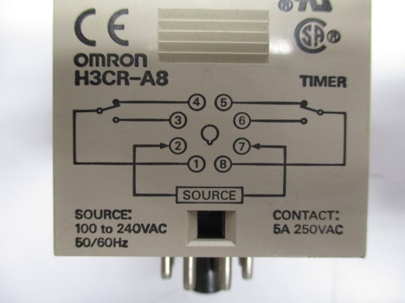 OMRON H3CR-A8 100-240VAC 5A NSNP