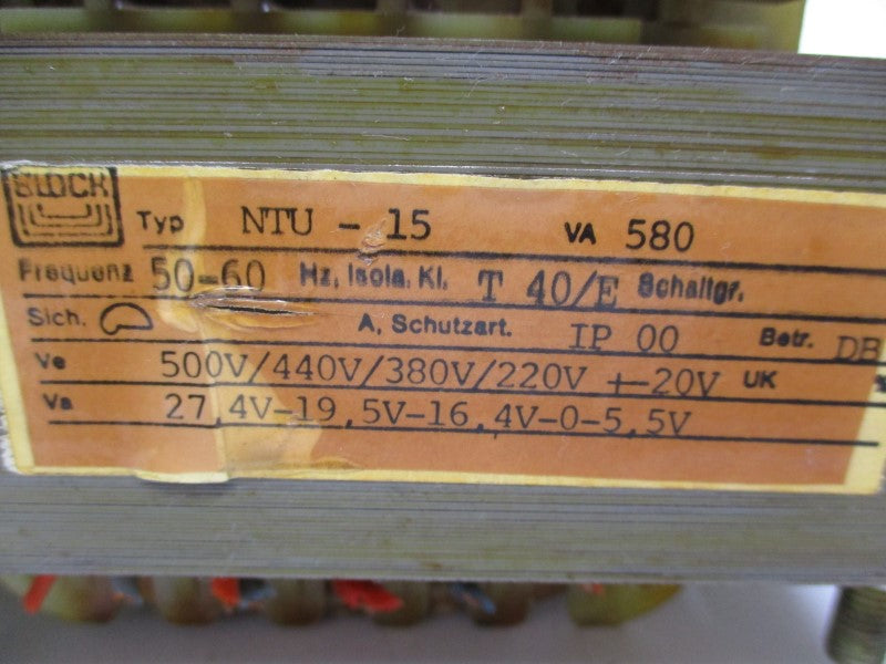 BLOCK NTU-15 220-500V UNMP