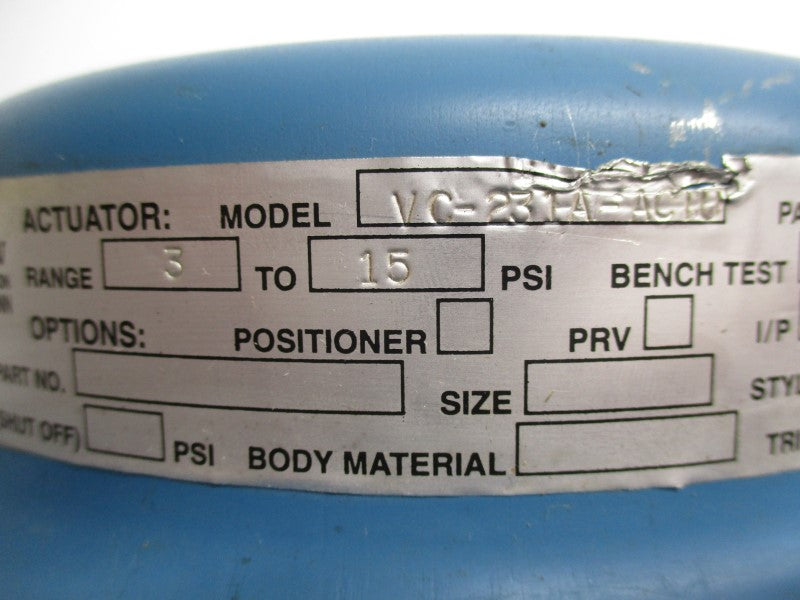 ROBERTSHAW VC-231A-ACTU 86551-B9 3-15PSI UNMP