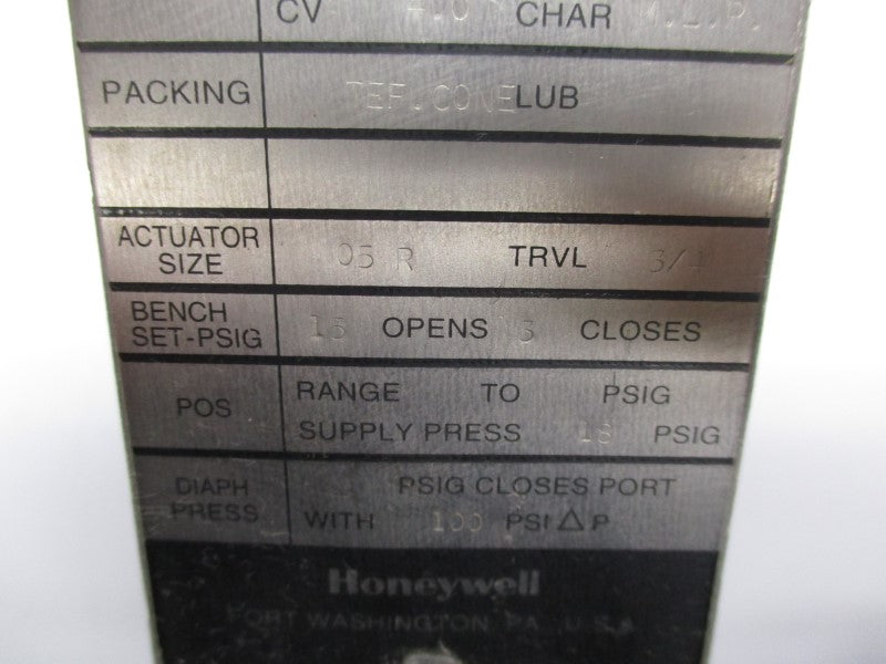 HONEYWELL 858201-3BA0-1AS-1C-PKG1-000 100PSI 3/4" UNMP