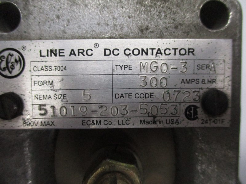EC&M 7004MGO-3 SER. A 230-240VDC 300A UNMP