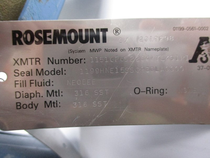 ROSEMOUNT 1151GP6S22B4M7L4S1P1 UNMP