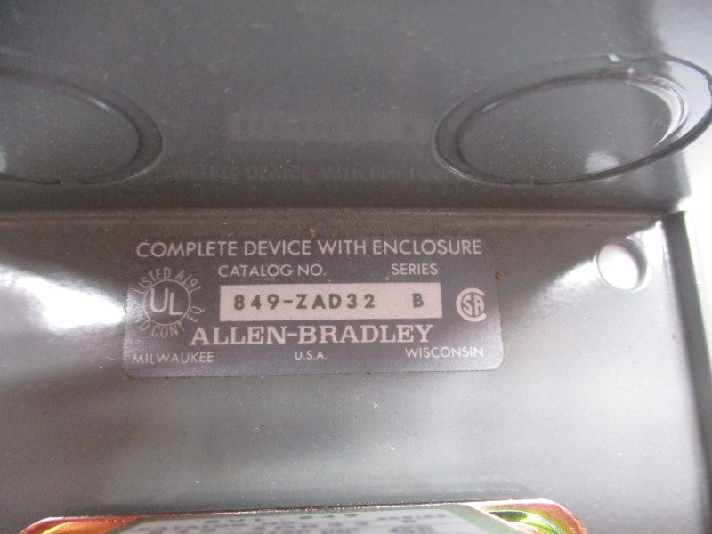 ALLEN BRADLEY 849-ZAD32 SER. B 110-120V (AS PICTURED) (BR/WH) NSMP