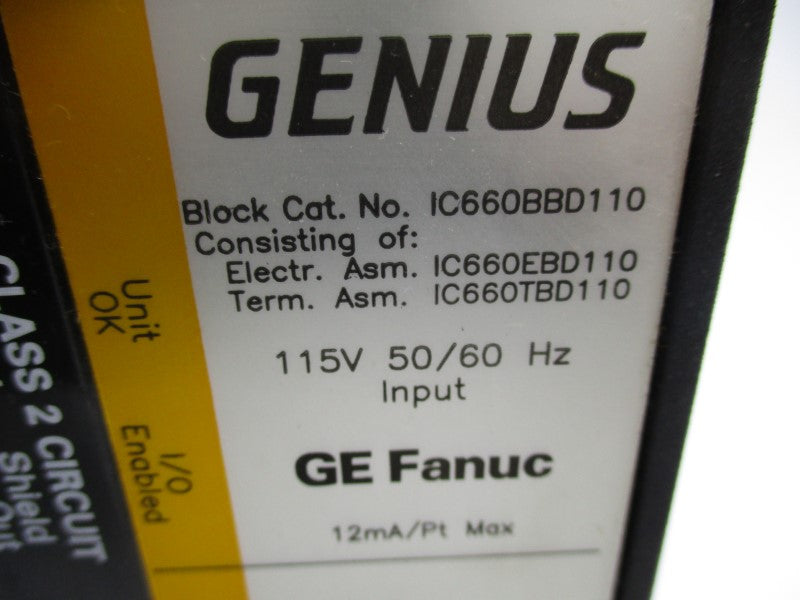 FANUC IC660BBD110 115V NSNP
