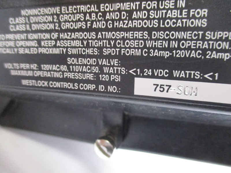 WORCESTER CONTROLS 757-S0H 34SNR4 110-120VAC 120PSI UNMP