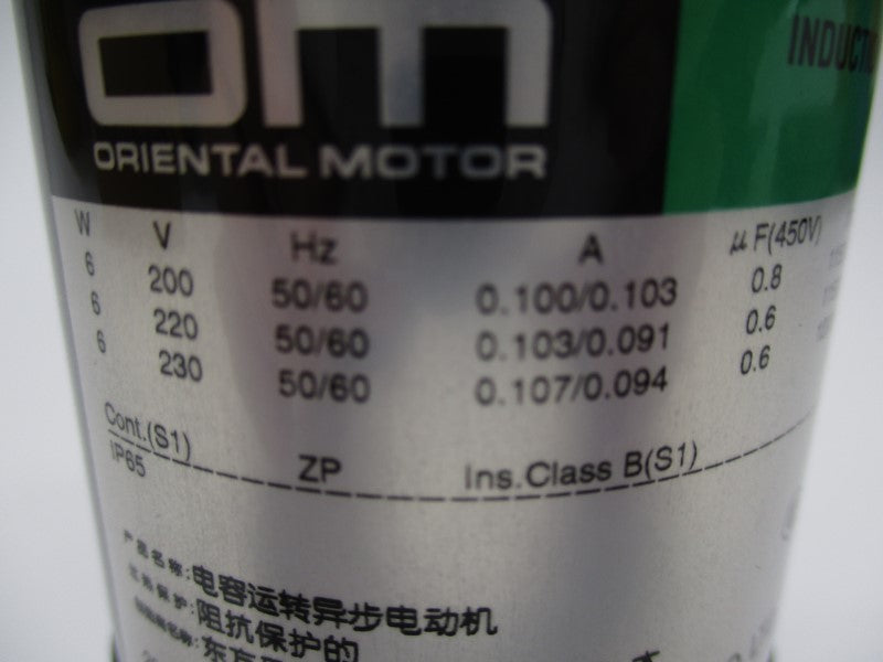 ORIENTAL MOTOR 2IK6GN-CW2B 230V 0.107/0.094A NSMP