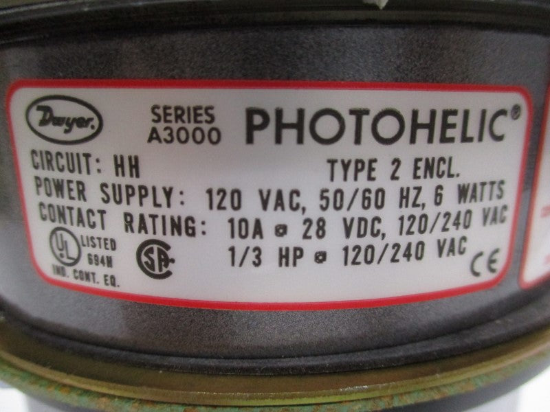 DWYER 3000-25CM 120/240VAC 10A NSMP