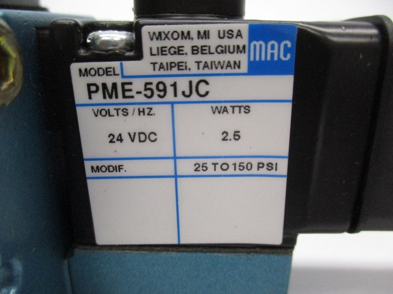MAC 6523B-000-PM-591JC 25609 24VDC 150PSI NSMP