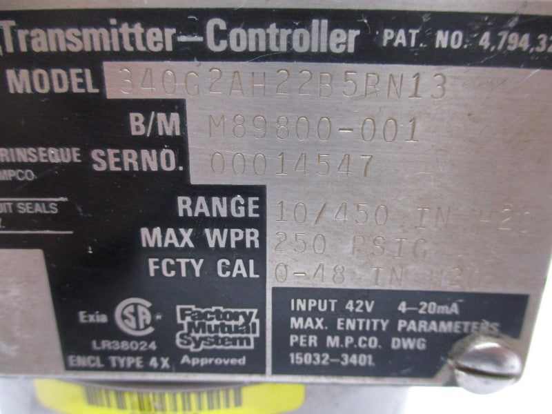 MOORE 340G2AH22B5RN13 42V 10-450PSI UNMP