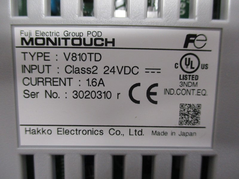 FUJI V810TD 24VDC 1.6A NSMP