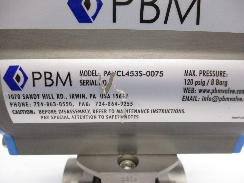 PBM PAVCL453S-0075 120PSI NSNP
