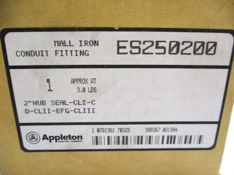 APPLETON ES250200 2" NSMP