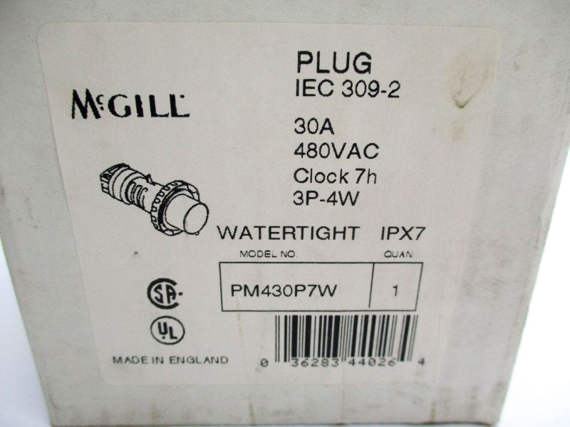 MCGILL PM430P7W 480VAC 30A (AS IS) NSMP