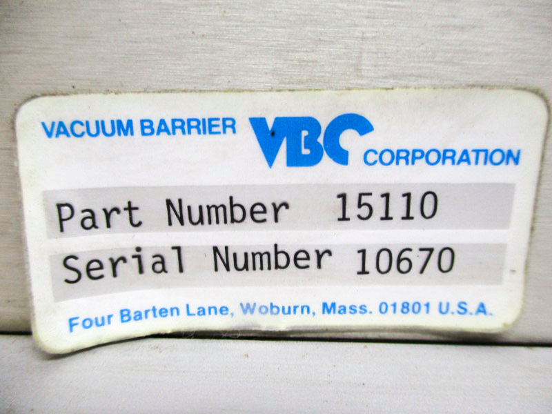 VACUUM BARRIER CORP 15110 NSNP