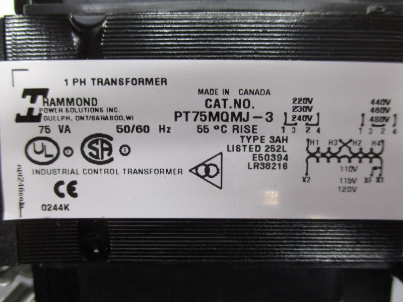 HAMMOND PT75MQMJ-3 240-480V NSNP
