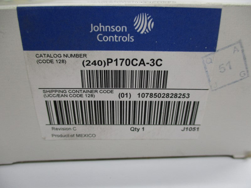 JOHNSON CONTROLS P170CA-3 120/600VAC 24A 50-500PSI NSMP