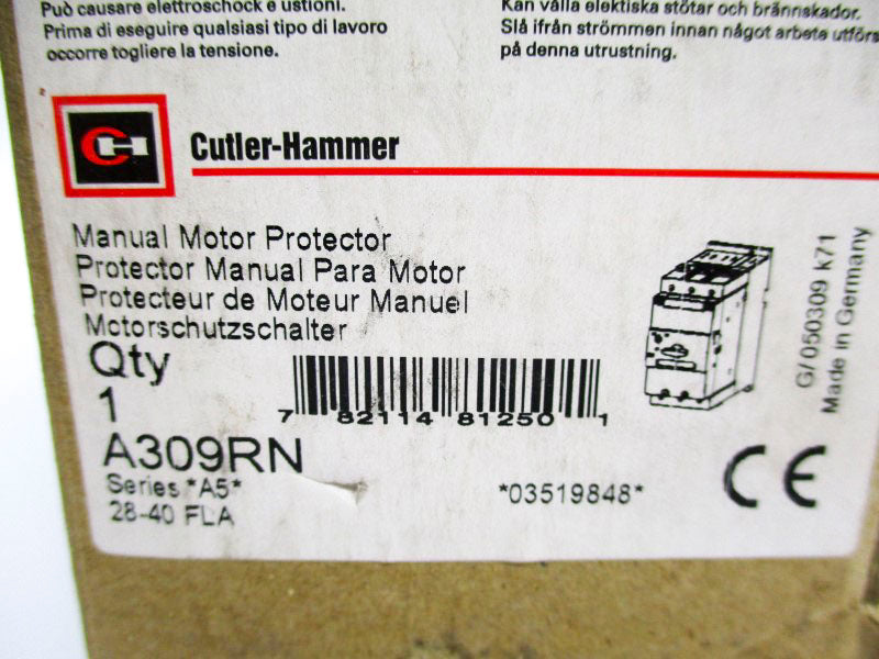 CUTLER HAMMER A309RN SER. A5, 690V, 28-40A NSMP