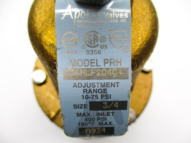 APOLLO PRH-T34LF 25-75PSI 3/4" NSMP