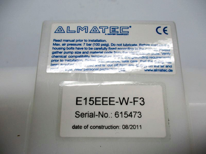 ALMATEC E15EEE-W-F3 100PSI NSMP
