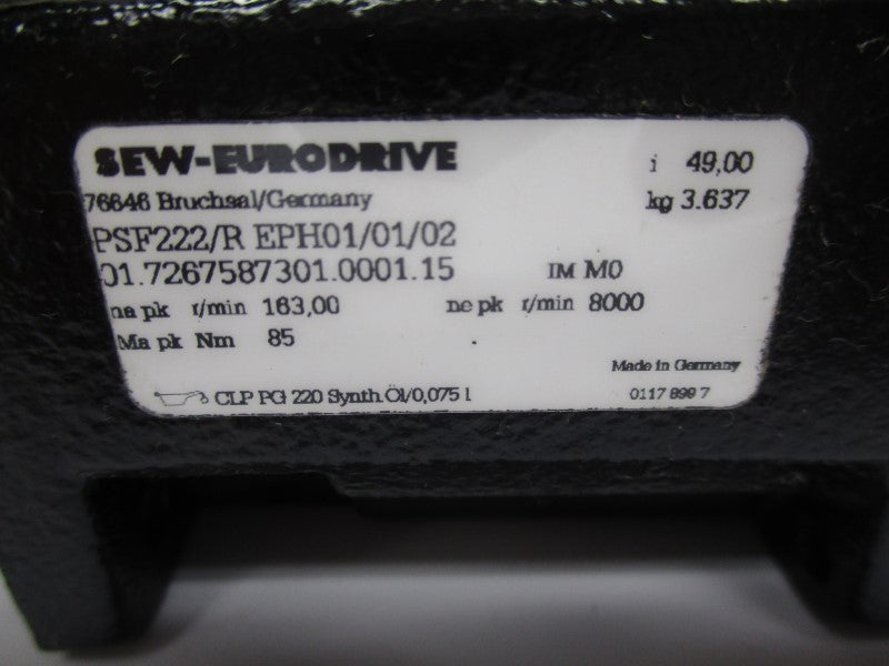 SEW EURODRIVE PSF222/REPH01/01/02 UNMP