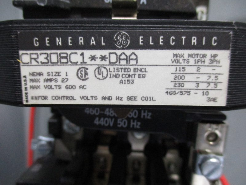 GENERAL ELECTRIC CR308C1DAA 460-480V 27A NSNP