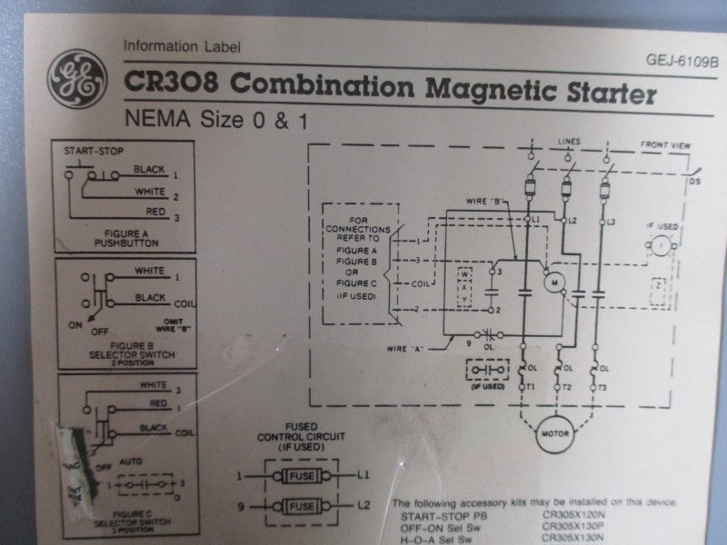 GENERAL ELECTRIC CR308C1DAA 460-480V 27A NSNP