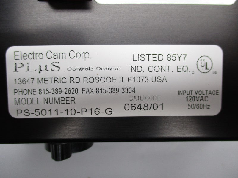 ELECTRO CAM PS-5011-10-P16-G 120VAC NSMP