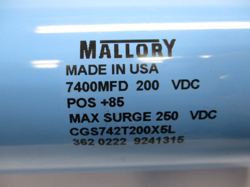 MALLORY CGS742T200X5L 250VDC UNMP
