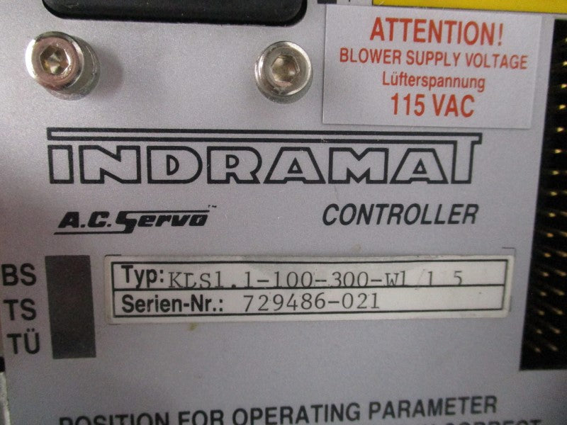 INDRAMAT KDS1.1-100-300-W1/115 115VAC (NO COVER) UNMP