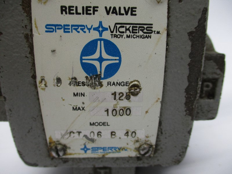 VICKERS CT06B40 125-1000PSI 7/8" UNMP