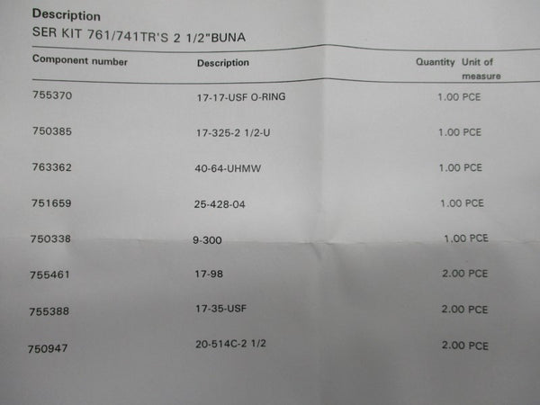 ALFA LAVAL 9613990112 961/741TRS 2-1/2" NSMP