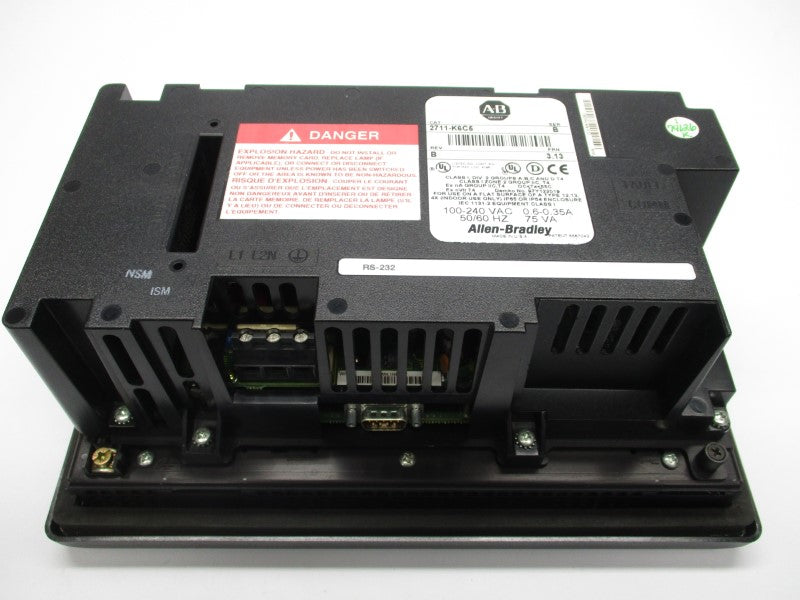 ALLEN BRADLEY 2711-K6C5 SER. B F/W 3.13 100-240VAC 0.6-0.35A NSMP