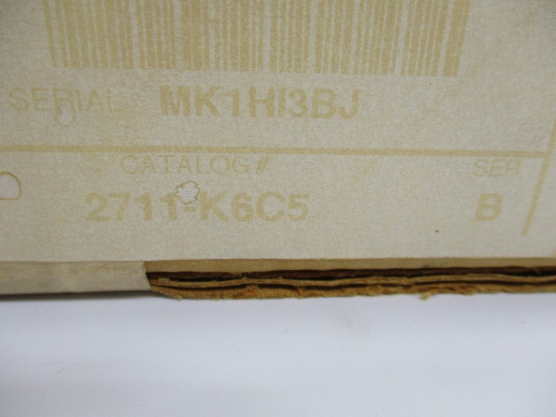 ALLEN BRADLEY 2711-K6C5 SER. B F/W 3.13 100-240VAC 0.6-0.35A NSMP