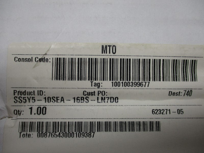 SMC SS5Y5-10SEA-16BS-LN7D0 NSFS