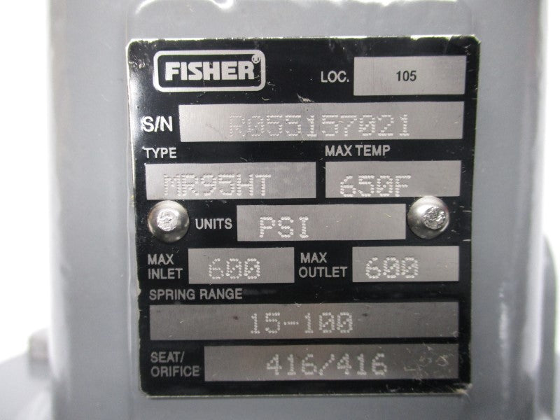 FISHER MR95HT M95H-3063-2603243 15-100PSI 1" NSMP