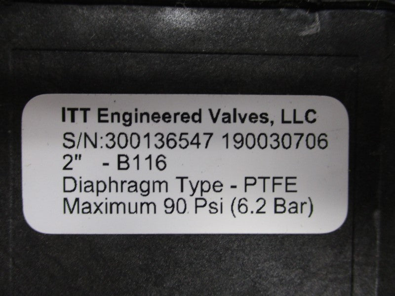 ITT B116 90PSI 2" NSNP